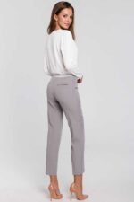 Graue Anzughose im Chino Stil von Makover