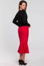 Schwarze Business Bluse in Wickeloptik