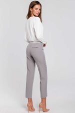 Chice Business Bluse in Wickeloptik Ecru