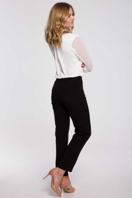Elegante schwarze Slim Hose