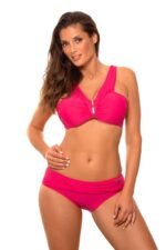 Pinker verzierter Bikini mit Push-up Effekt – Bild 3