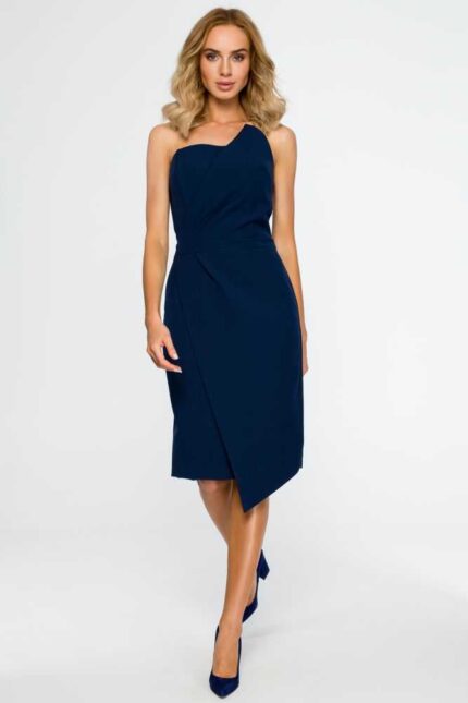 Cocktailkleid in Wickeloptik