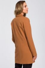 Eleganter Longblazer in Caramel