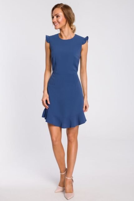 Blaues Chices Sommerkleid