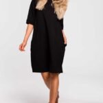 Großes Halbarm Sweatshirt Kleid