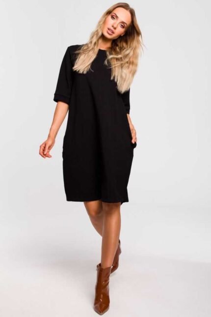 GroĂźes Halbarm Sweatshirt Kleid