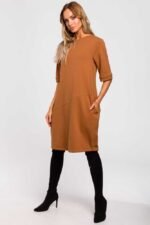 Großes Halbarm Sweatshirt Kleid