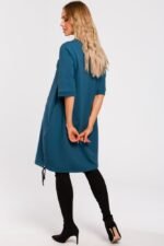 Großes Halbarm Sweatshirt Kleid