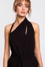 Schwarzer asymmetrischer Overall