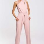 Overall mit asymmetrischem Ausschnitt Rosé