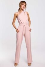 Overall mit asymmetrischem Ausschnitt Rosé