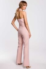 Overall mit asymmetrischem Ausschnitt Rosé