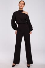 Eleganter Langarm Abendoverall mit viel Raffinesse