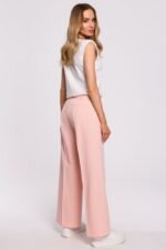 Weit geschnittene Damenhose Puder – Bild 3