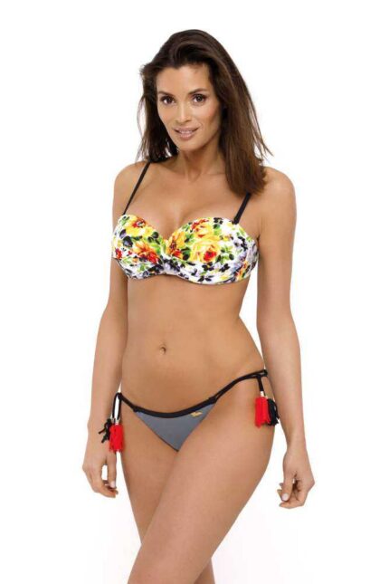 Farbenfroher Bikini mit Push Up