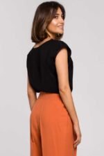 Shirt mit Spitze in Schwarz