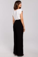 Kurzarm Shirt mit Spitze Ecru