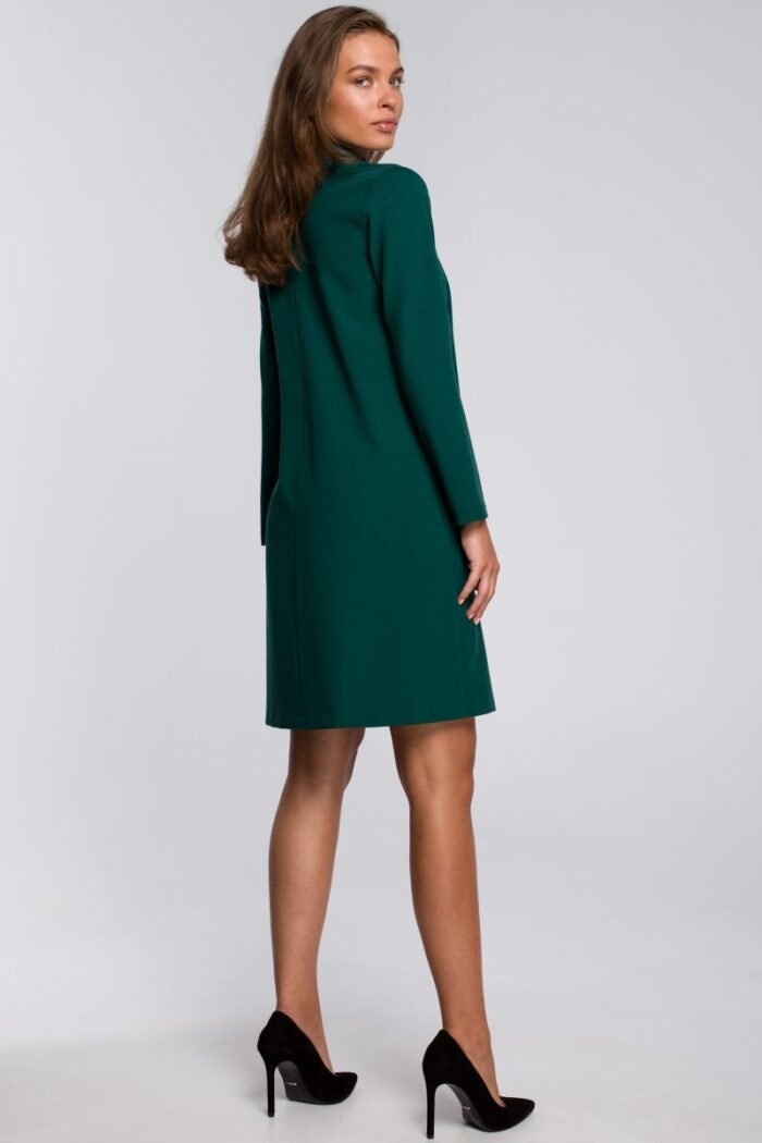 Grünes elegantes Kleid mit Chiffonschal Gr. L