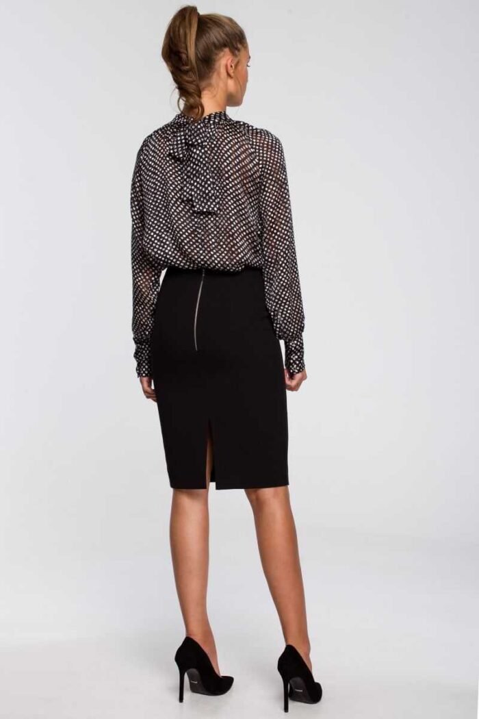 Elegante Businessbluse mit Bindeelement – Bild 5