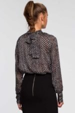 Elegante Businessbluse mit Bindeelement – Bild 2