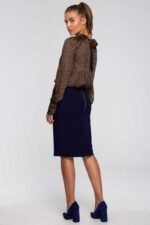 Elegante Damenbluse mit Bindeelement – Bild 5