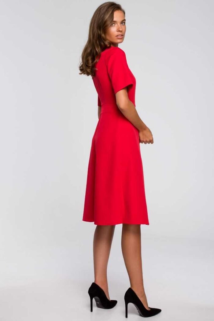 Rotes klassisches Sommer Businesskleid