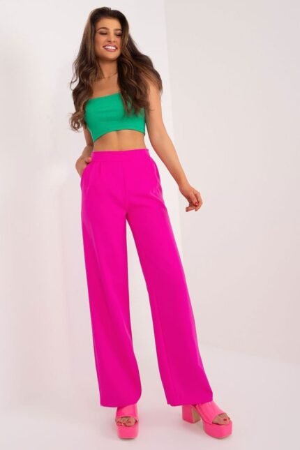 Pinke Damen-Stoffhose - Bequem & Verschlusslos