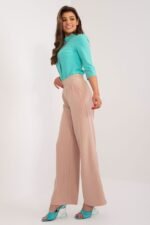 Hellbraune Damen-Stoffhose - Bequem und verschlusslos