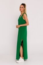 Grünes chices A-Linien Maxikleid für den perfekten Sommerlook