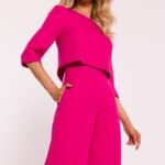 Doppellagiger Overall - Dreiviertel Arm in Pink