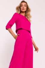 Doppellagiger Overall - Dreiviertel Arm in Pink