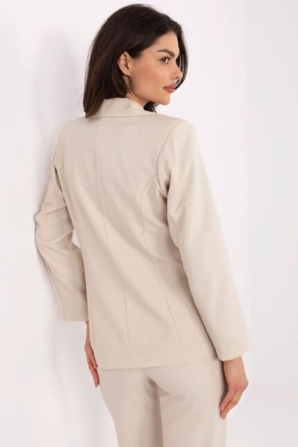 Eleganter Damenblazer in Beige aus hochwertigem Material und sehr kombinationsfreundlich - 209200