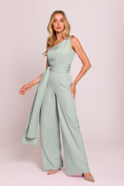 One Shoulder Overall in Mint M845