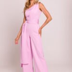 One Shoulder Overall in Rosa M845