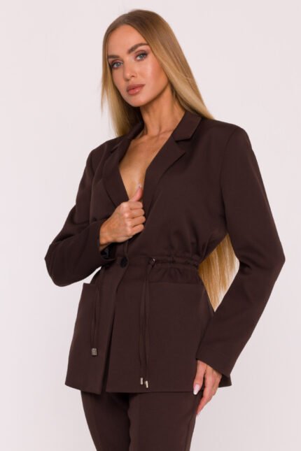 Eleganter Damenblazer mit Kordelzug