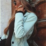 Mintfarbener Damenblazer