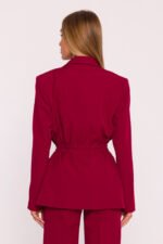 Roter Blazer zum freien taillieren