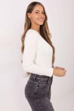 Rippenshirt Damen Ecru - Sanft, stilvoll, vielseitig – Bild 2