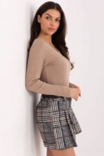 Beiges Rippenshirt Damen - Die perfekte Balance zwischen Softness & Stil – Bild 2