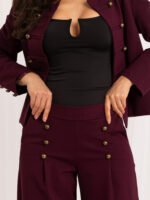 Business Hosenanzug Damen Bordeaux