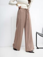 Lässige Palazzohose Beige - Freizeit Hose - sportlich elegant