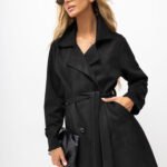 Trenchcoat Damen schwarz